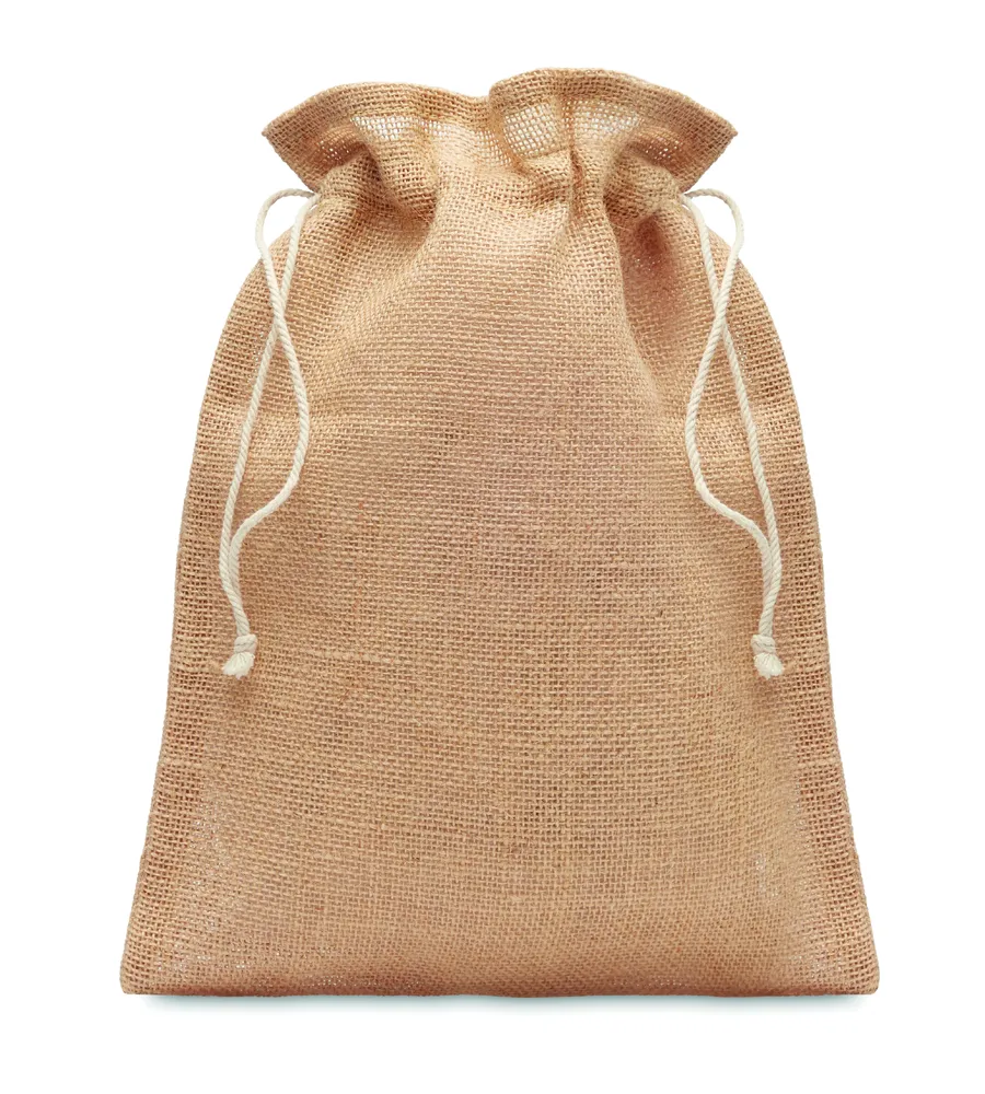 Jute Small · Jute geschenkzak small – Beige
