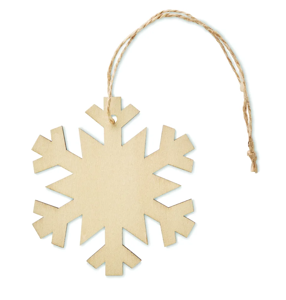 Neuy · Boomhanger sneeuwvlok – Hout