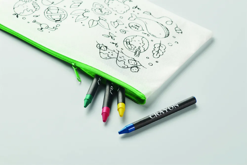 Cray · Etui met 4 krijtjes – Limoen