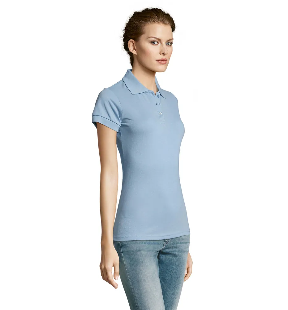 Prime Women · Prime dames polo200g – Sky blue pique