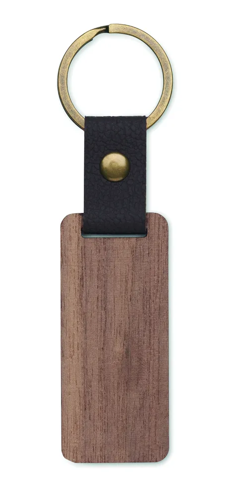 Nawkey · Sleutelhanger notenhout en PU – Hout