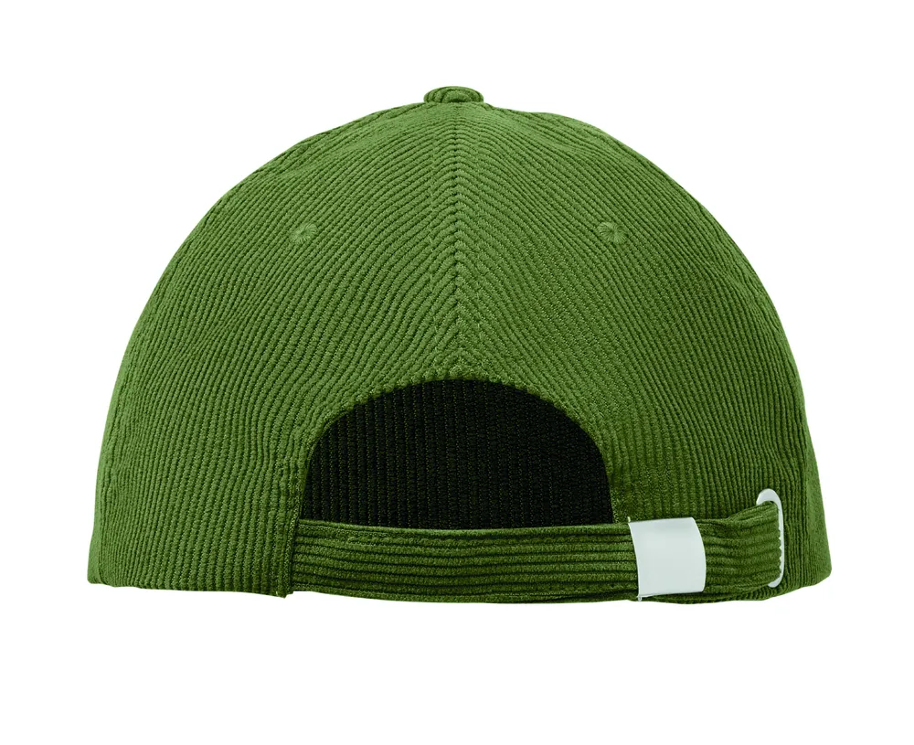 Wale · 5 panelen corduroy baseballcap – Legergroen