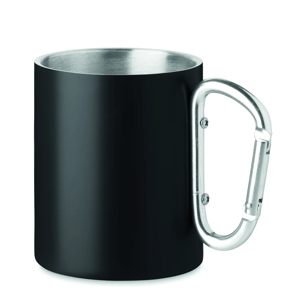 Trumba · Metalen mok dubbelwandig 300ml – Zwart