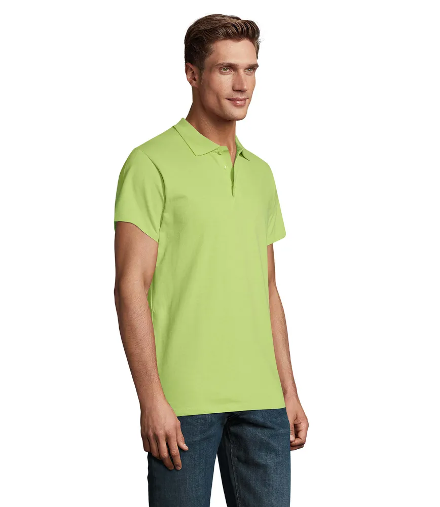 Spring Ii Heren Polo 210g – Apple green