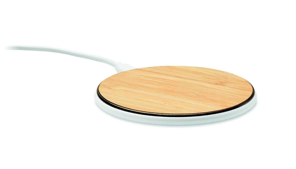Despad + · Draadloze oplader 15W in bamboe – Hout
