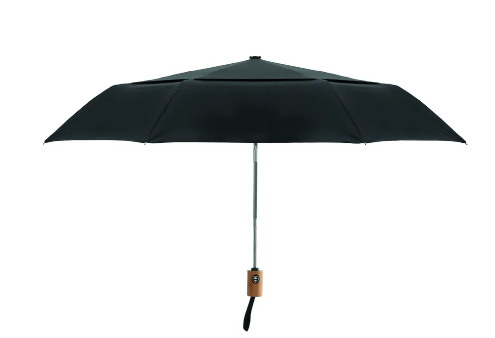 Drip · 21 inch opvouwbare paraplu – Zwart