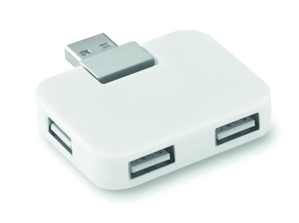Square · USB hub 4 poorten – Wit