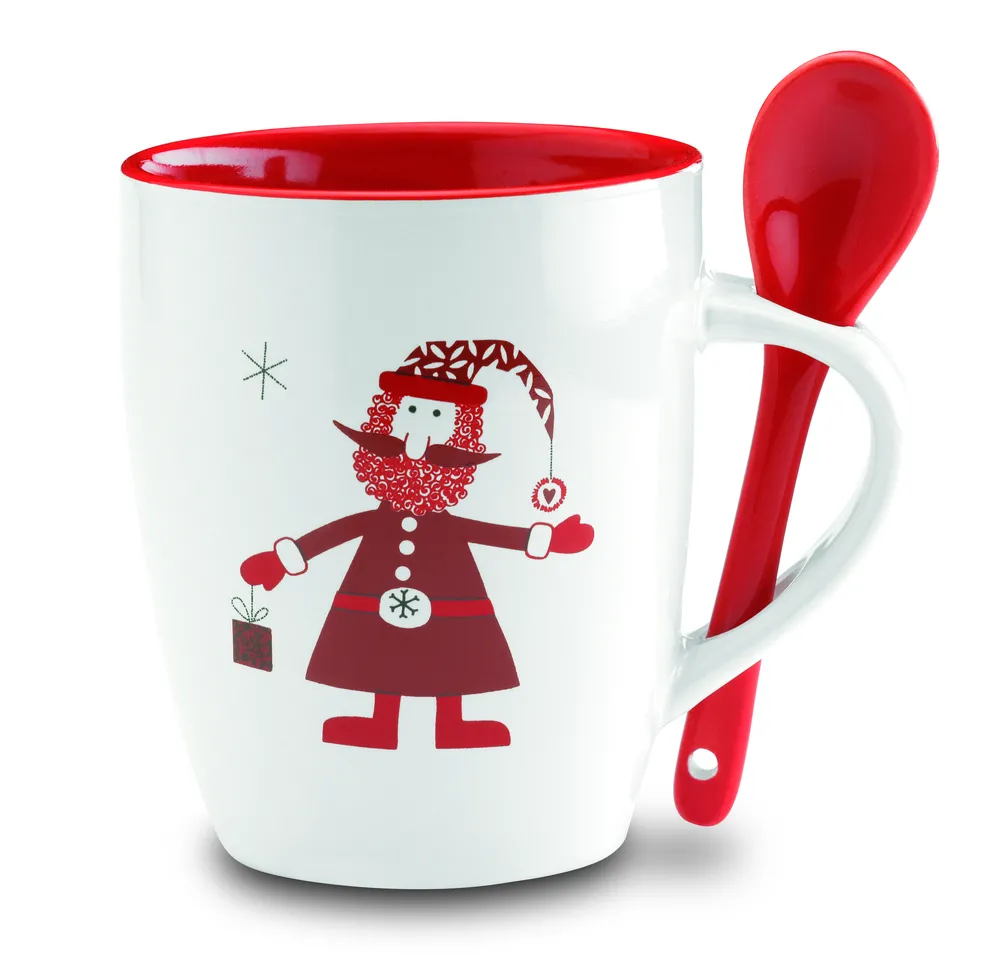 Claus · Kerstmok met lepel 250ml – Multicolour