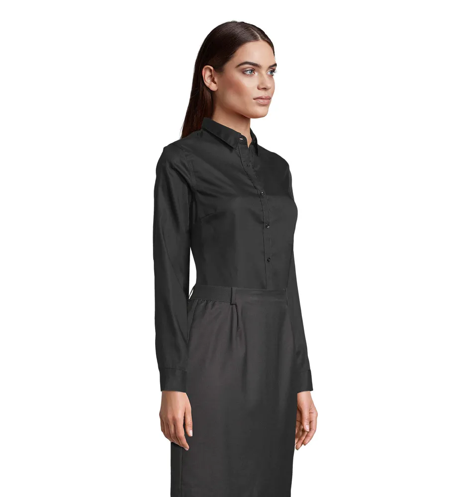 Blaise Women Shirt – Diep zwart