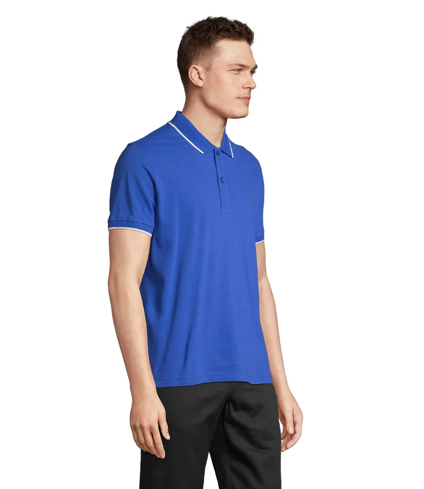 Palermo Poloshirt – Koningsblauw/wit