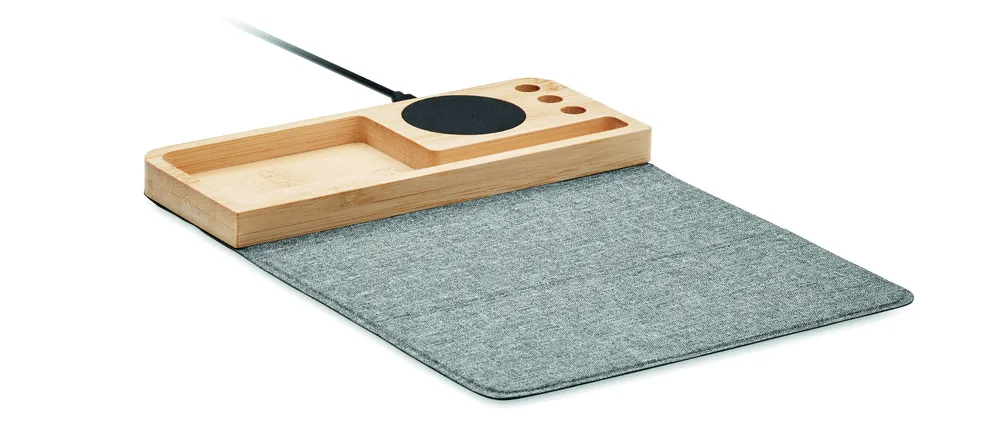 Pandu · Draadloze bamboe oplader 15W – Hout