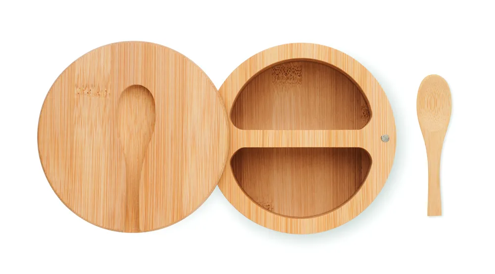 S&P · Peper en zout bamboe doosje – Hout