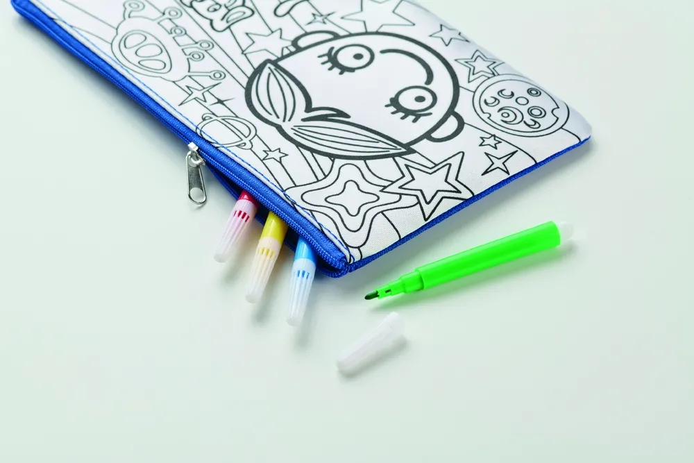 Kiddo · Etui met stiften – Royal blauw