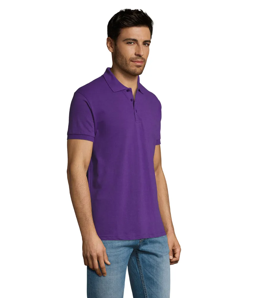 Prime Men · Prime heren polo 200g – Donker paars