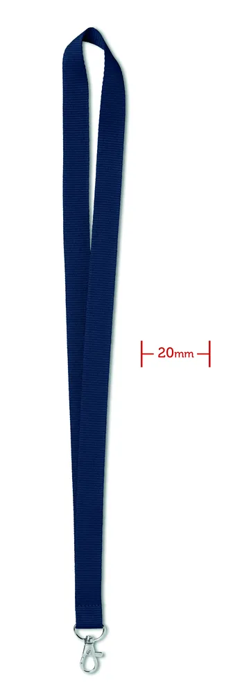 Simple Lany · Lanyard 20 mm – Blauw