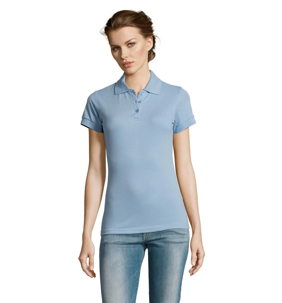 Prime Women · Prime dames polo200g – Sky blue pique