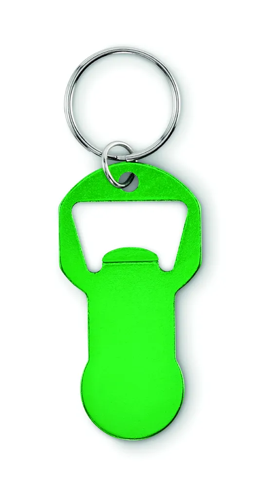 Clave · Alu sleutelhanger flesopener – Groen