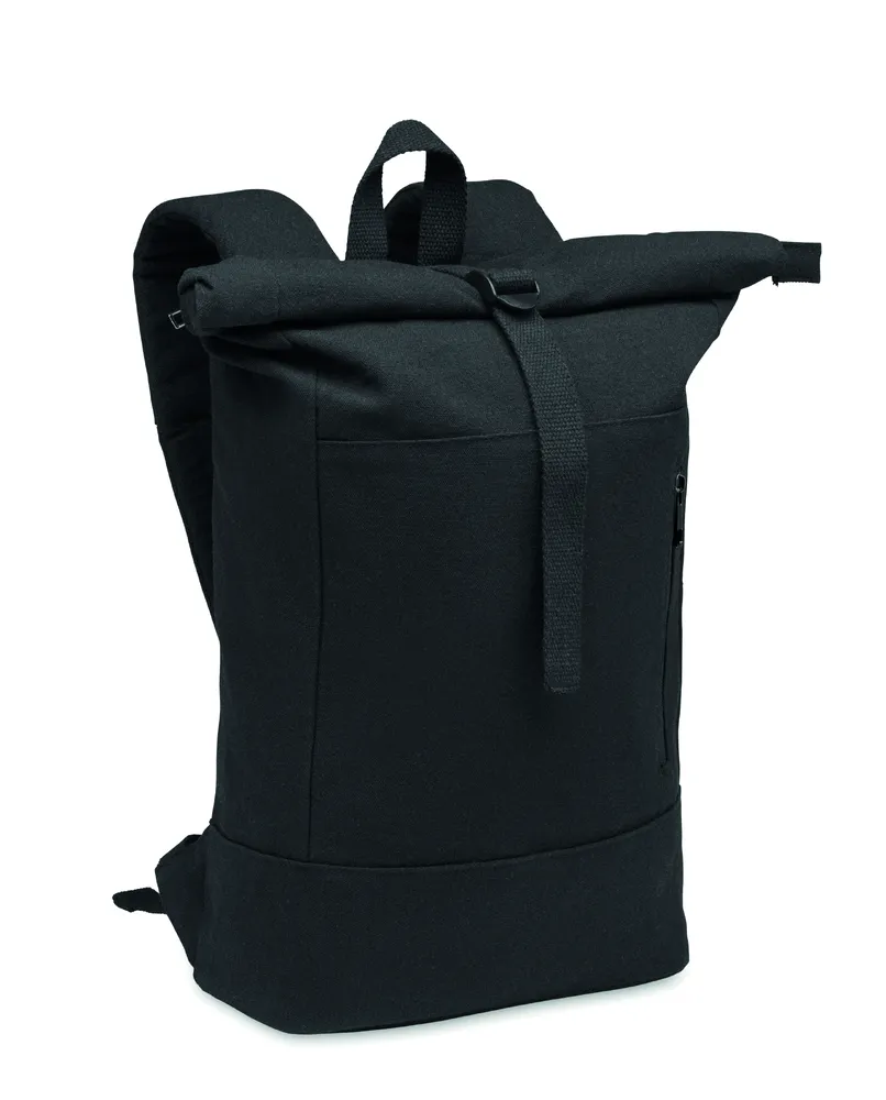 Koper Roll · Rolltop 15 inch laptop rugzak – Zwart