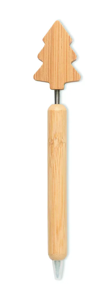 Chrispen · Bamboe balpen kerstboom detail – Hout