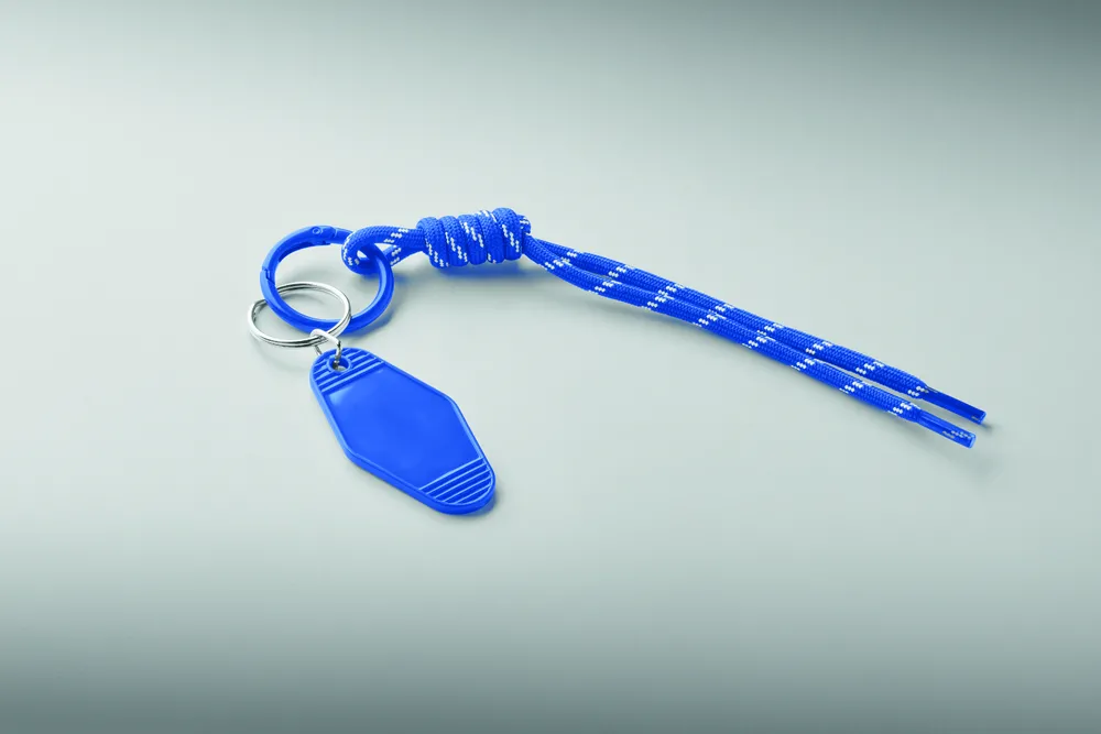 Keybraid · Sleutelhanger gevlochten touw – Royal blauw