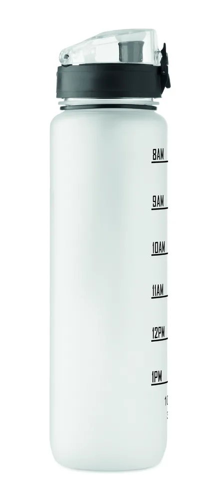 Isforden Mark · Sportwaterfles RPET 1L – Transparant wit
