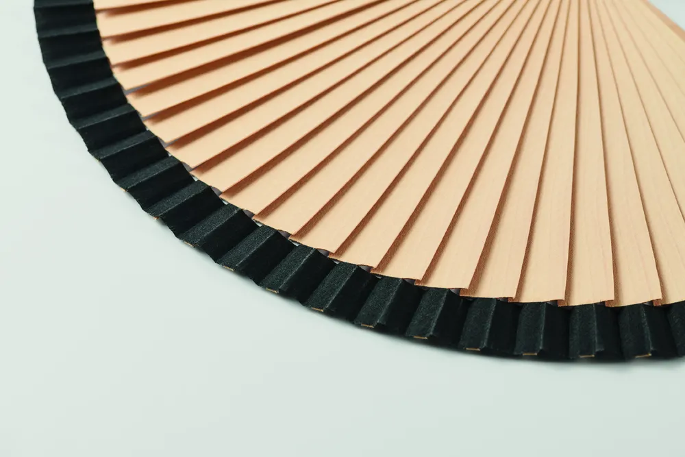 Woodfan · Houten handwaaier – Zwart