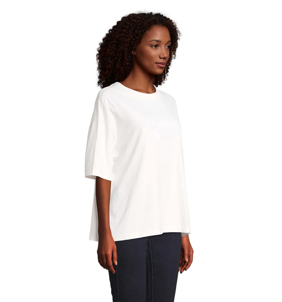 Boxy Women · Boxy Oversize T-shirt Dames – Gebroken wit