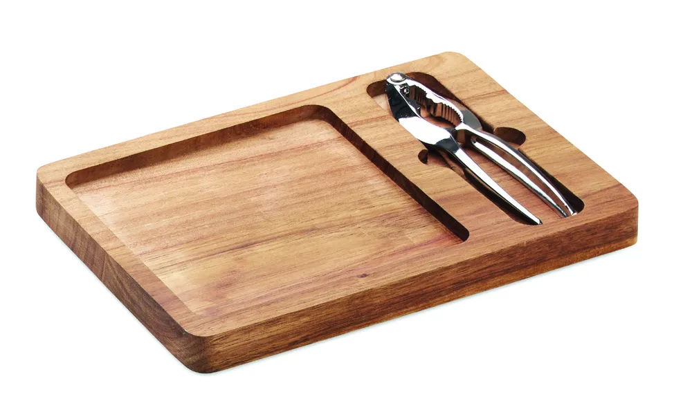 Nutplate · Acacia noten kraker set – Hout