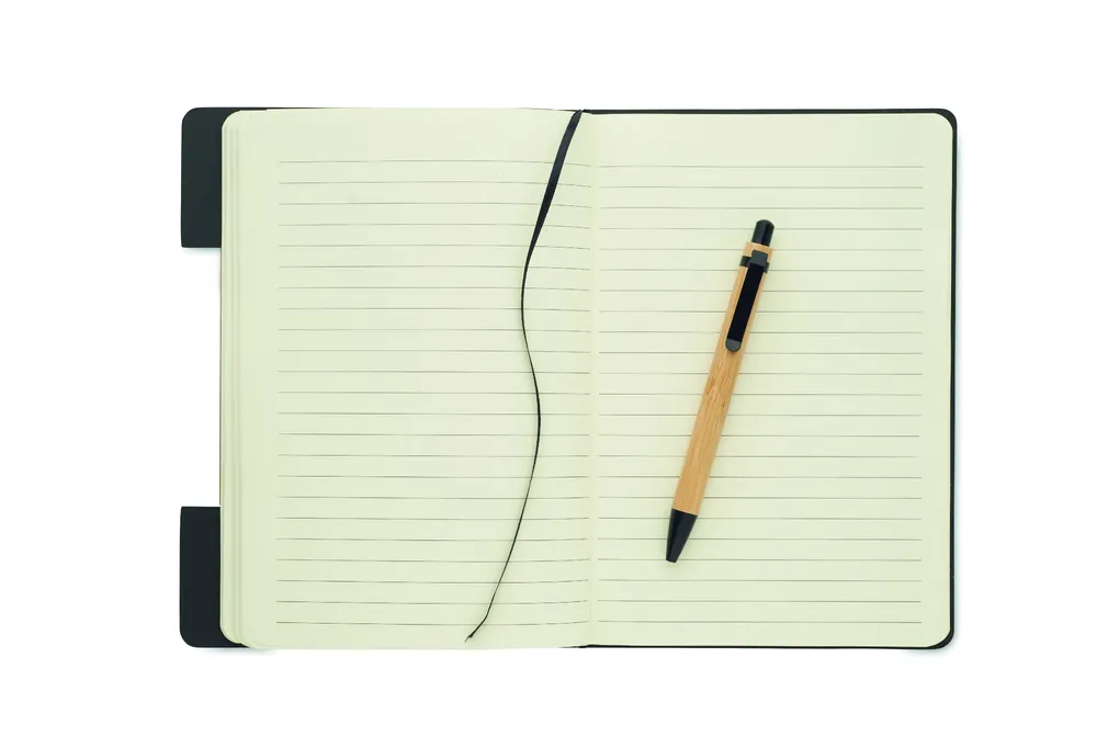 Notemix · Set notitieblok telefoonhouder – Zwart