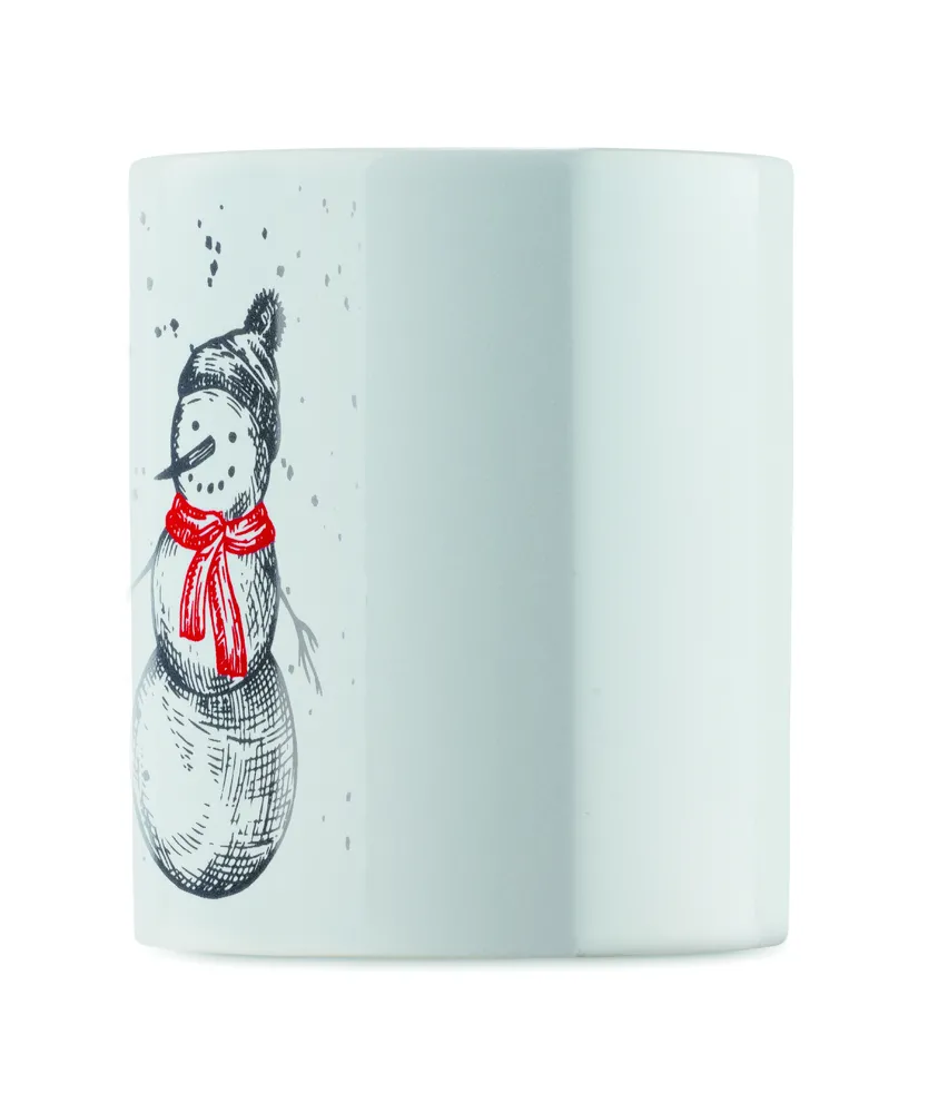 Festimug · Keramische kerst mok 300ml – Zwart/rood