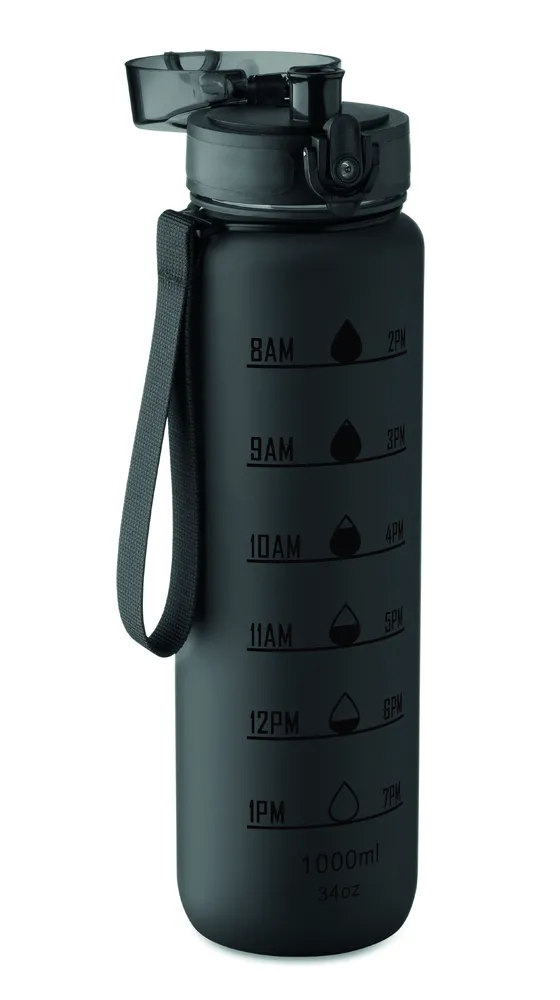 Isforden Mark · Sportwaterfles RPET 1L – Zwart
