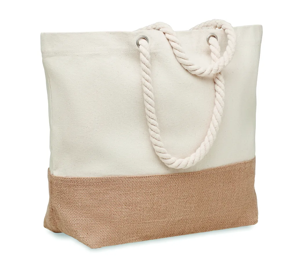 Pantai · Canvas strandtas 280 gr/m² – Beige