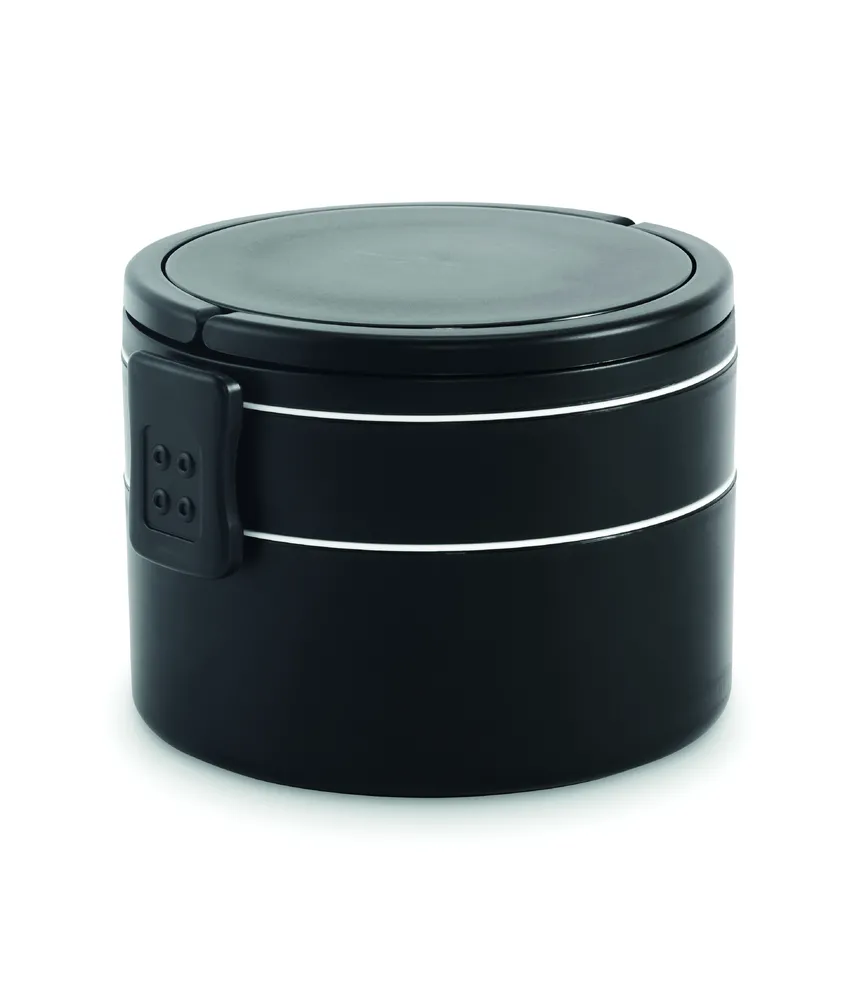 Ensala · Twee-laagse lunchbox 950ml – Zwart