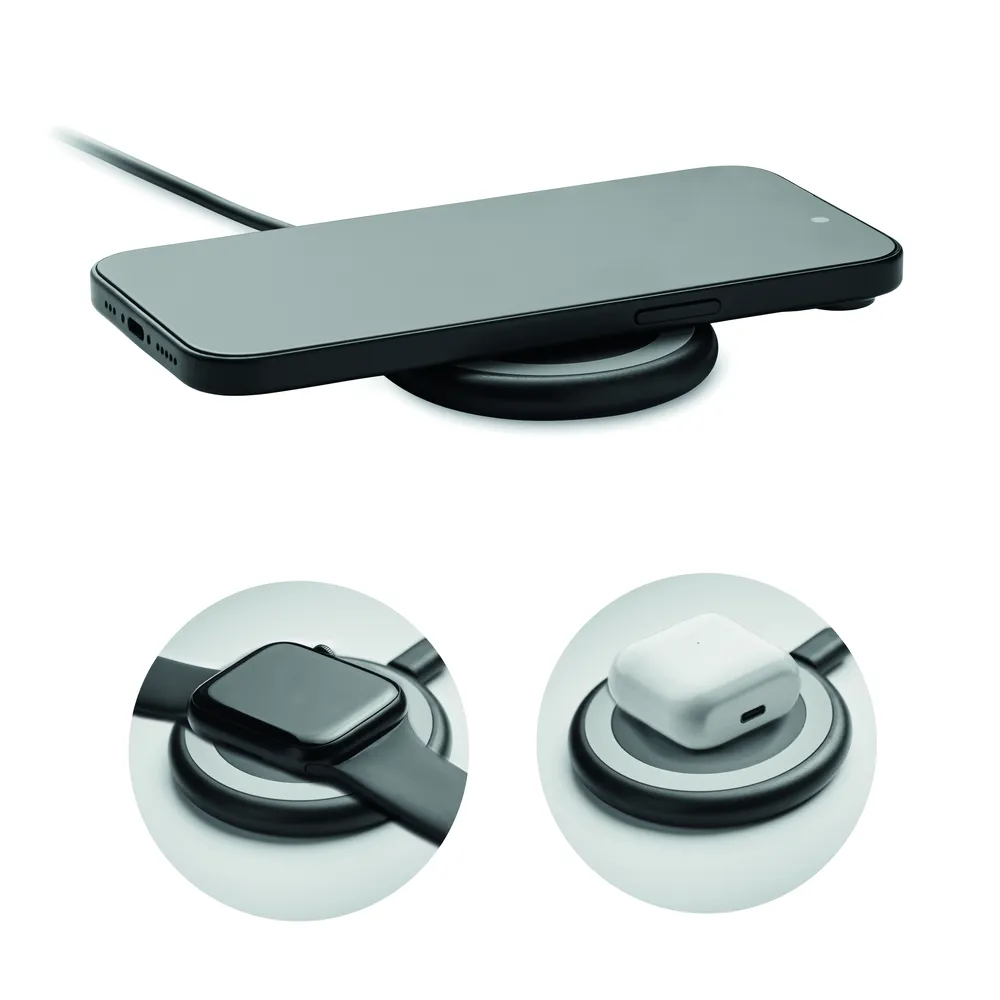 Werlies · 3-in-1 draadloze oplader 15W – Zwart