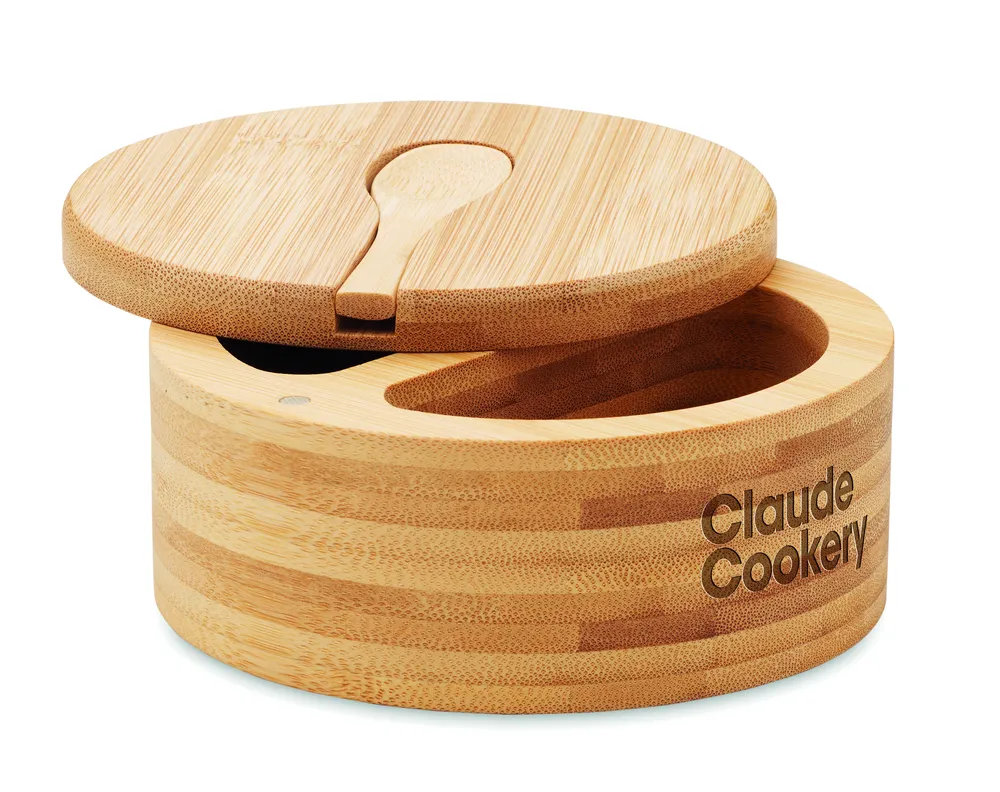 S&P · Peper en zout bamboe doosje – Hout