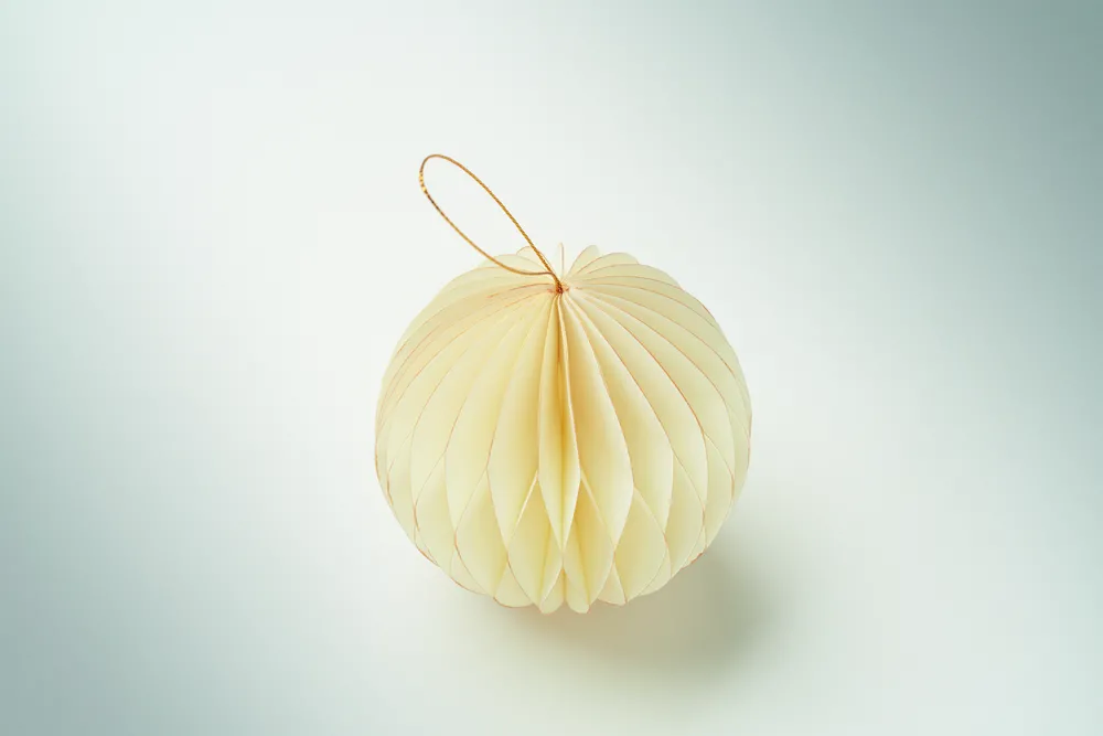 Harmobauble · Opvouwbare kerstbalhanger – Beige