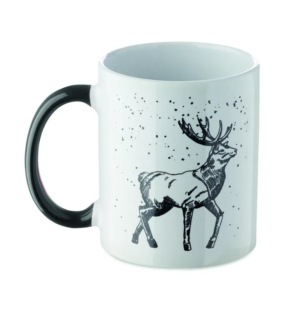 Festimug · Keramische kerst mok 300ml – Zwart