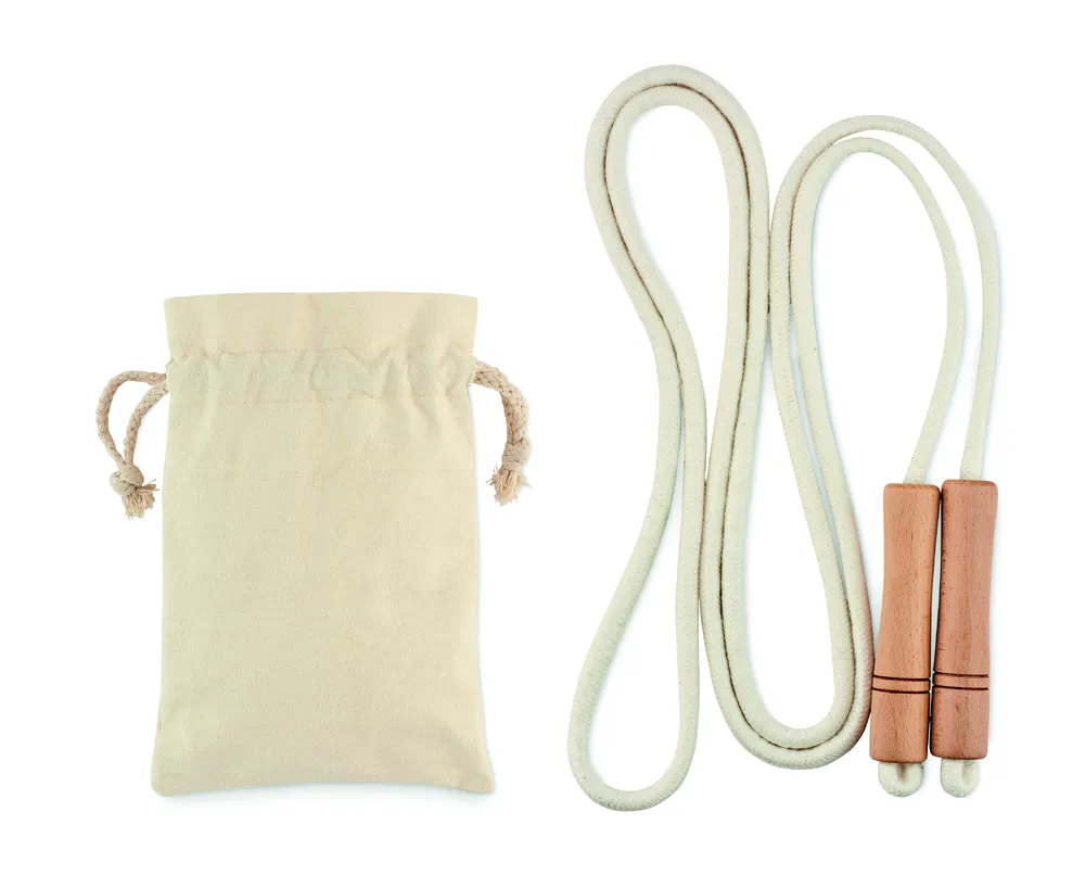Jump · Katoenen springtouw – Beige