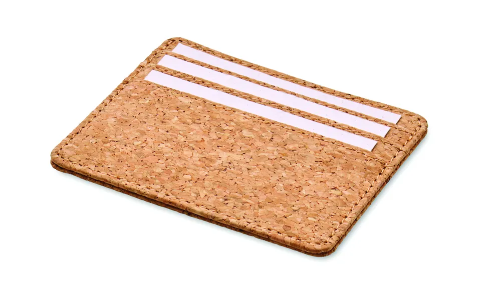 Wallk · Kurken kaarthouder met RFID – Beige