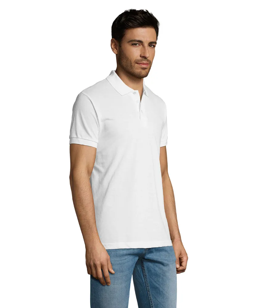 Prime Men · Prime heren polo 200g – Wit