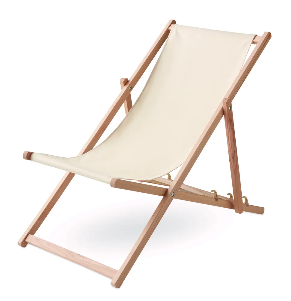 Honopu · Houten strandstoel – Beige