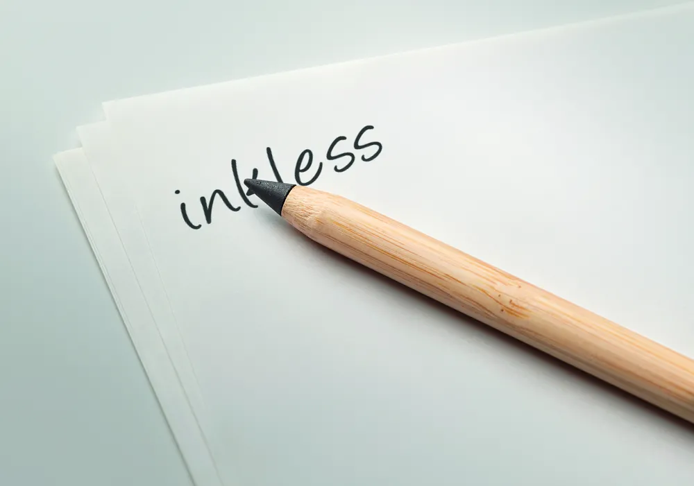 Inkless Bamboo · Inktloze bamboe pen – Hout