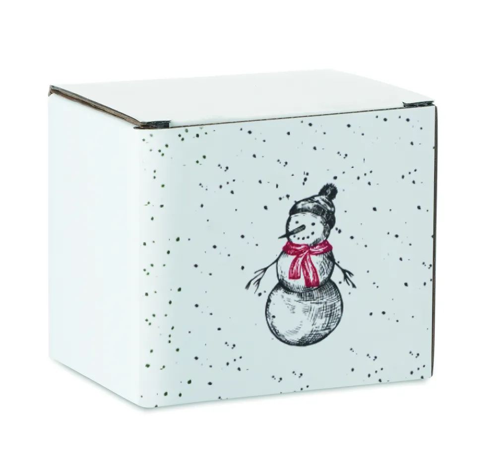 Festimug · Keramische kerst mok 300ml – Zwart/rood
