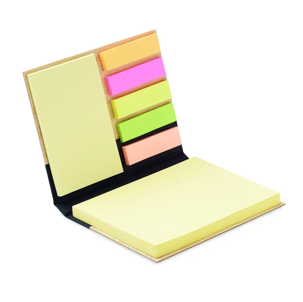 Visionbam · Bamboe sticky notes set – Zwart