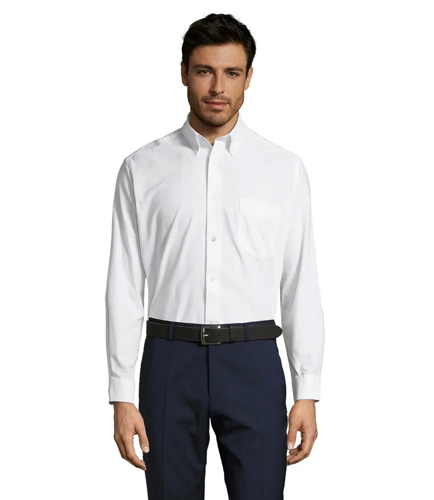 Boston Oxford Men'S Shirt – Wit
