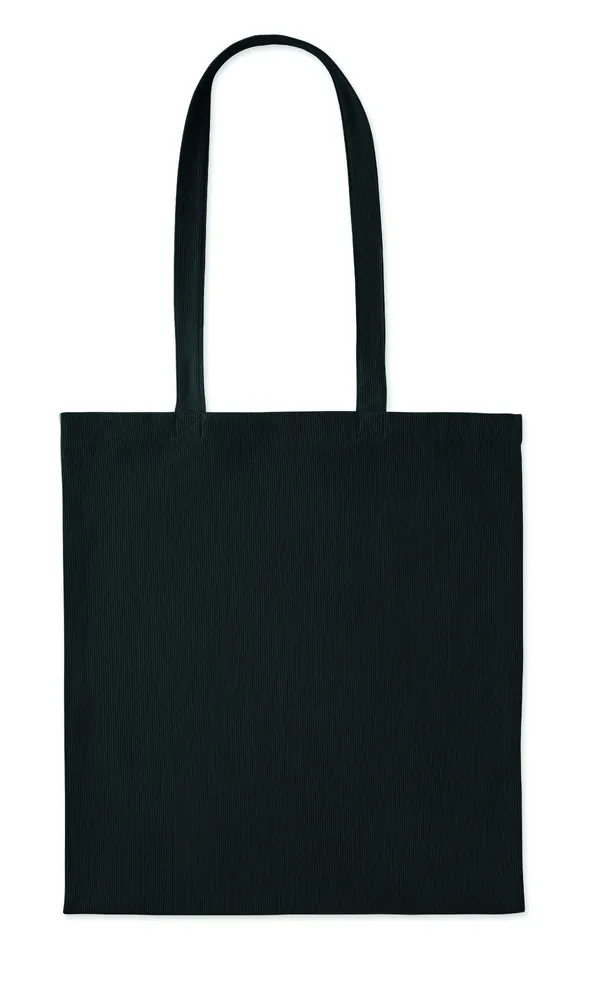 Cordy B · Corduroy boodschappentas – Zwart