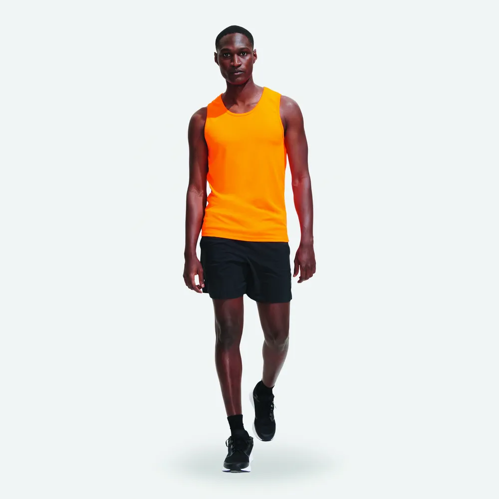 Sporty Tt Men Tank Top – Neon oranje