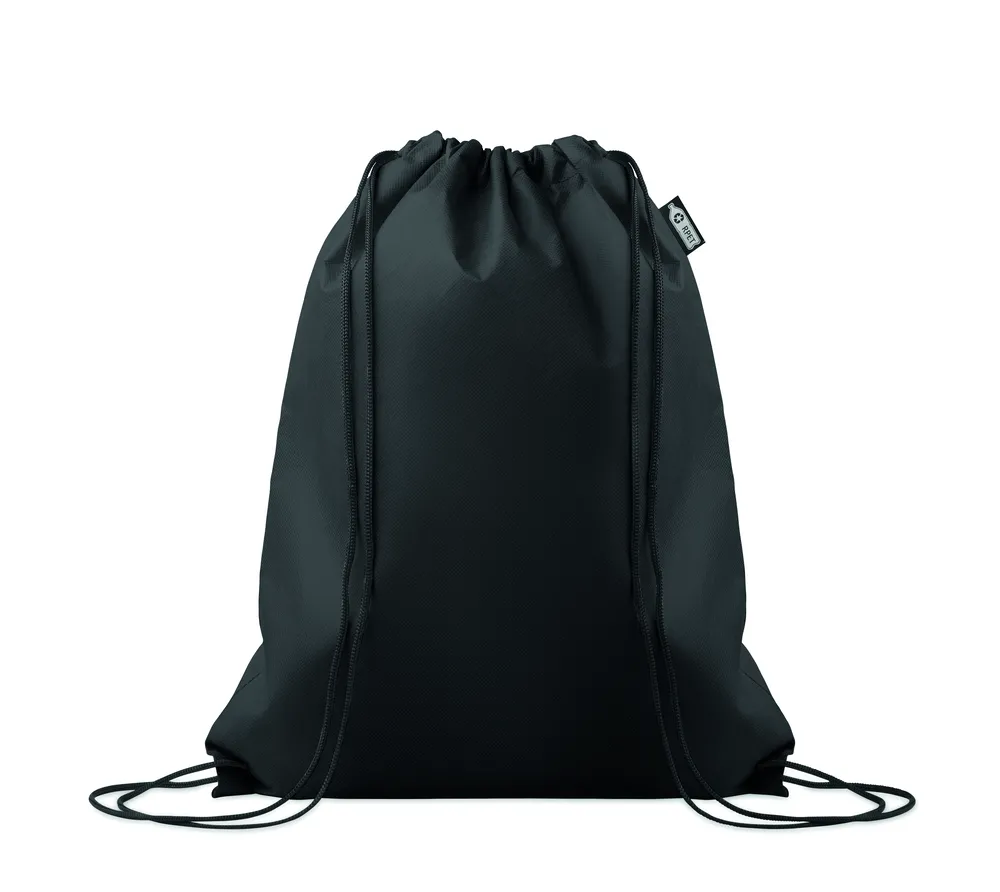 Daffy RPET · RPET non-woven trekkoordtas – Zwart