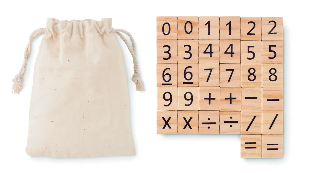 Educount · Educatief houten telspel – Beige