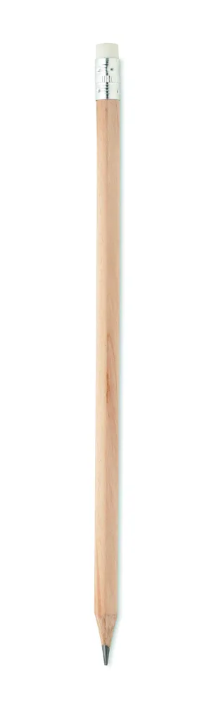 Stomp Sharp · Natuurlijk potlood met gum – Hout